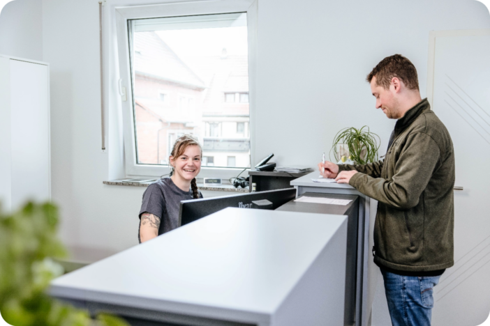 Empfangstresen - Spessart Physio Zentrum
